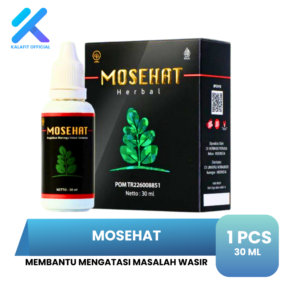 Mosehat Obat Wasir Ambeien Paling Ampuh Herbal MOSEHAT 30 ML
