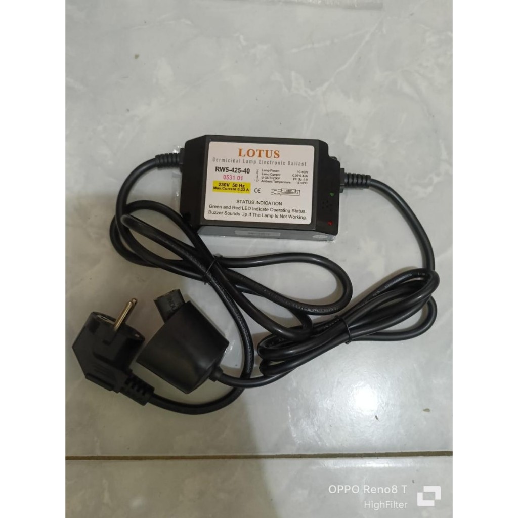 Ballast Lampu Ultraviolet UV 10W - 30W - 40W - LOTUS