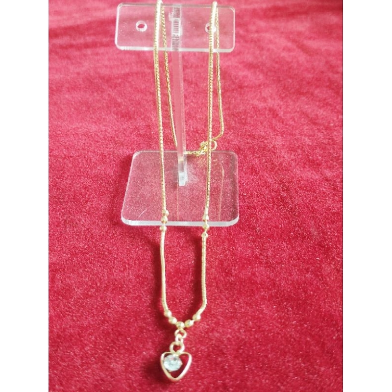 kalung anak mainan love, kalung titanium, kalung kristal, kalung nuri