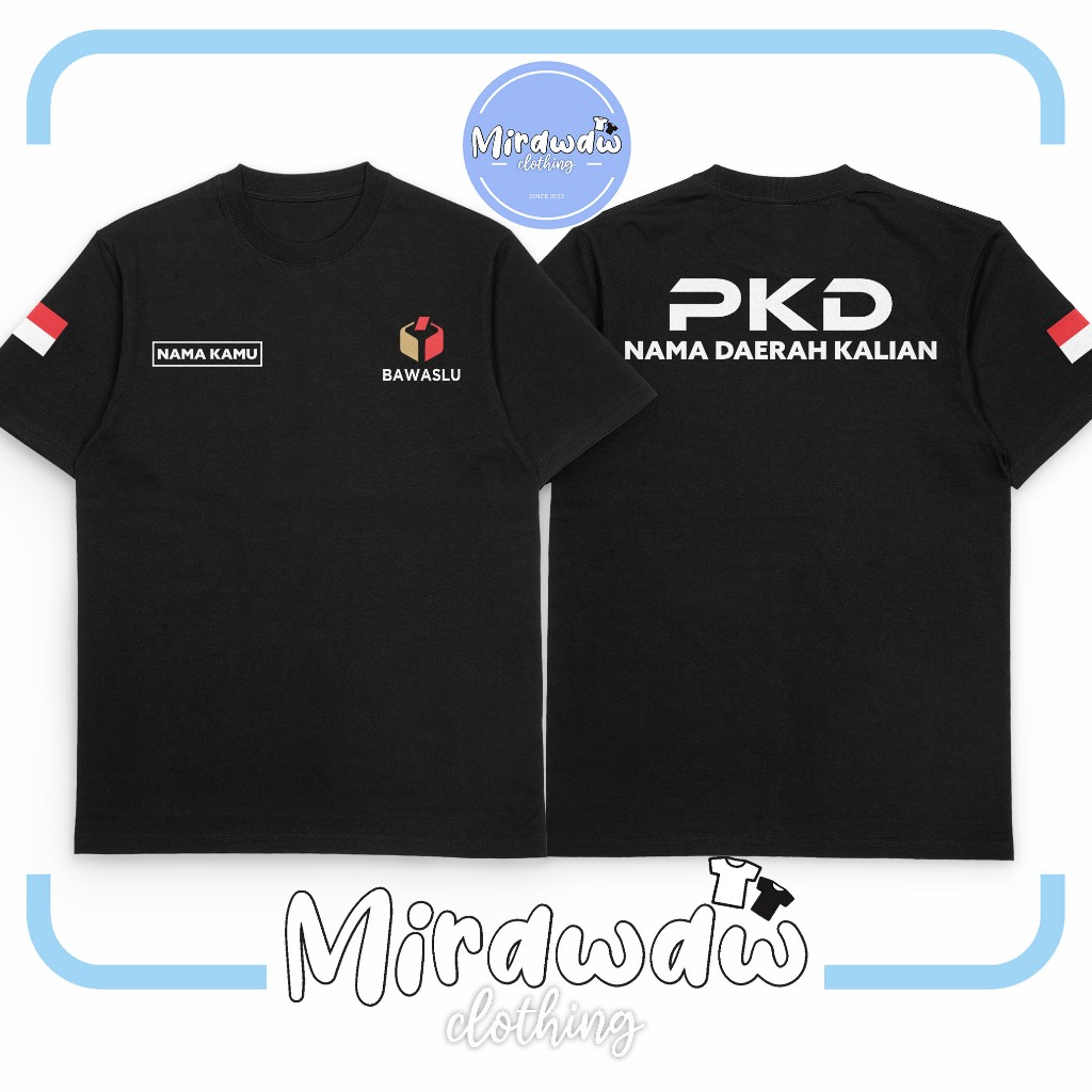 Kaos PKD Pengawas Desa Bawaslu Gratis Nama Kamu Dan Nama Daerah Kamu Baju Distro