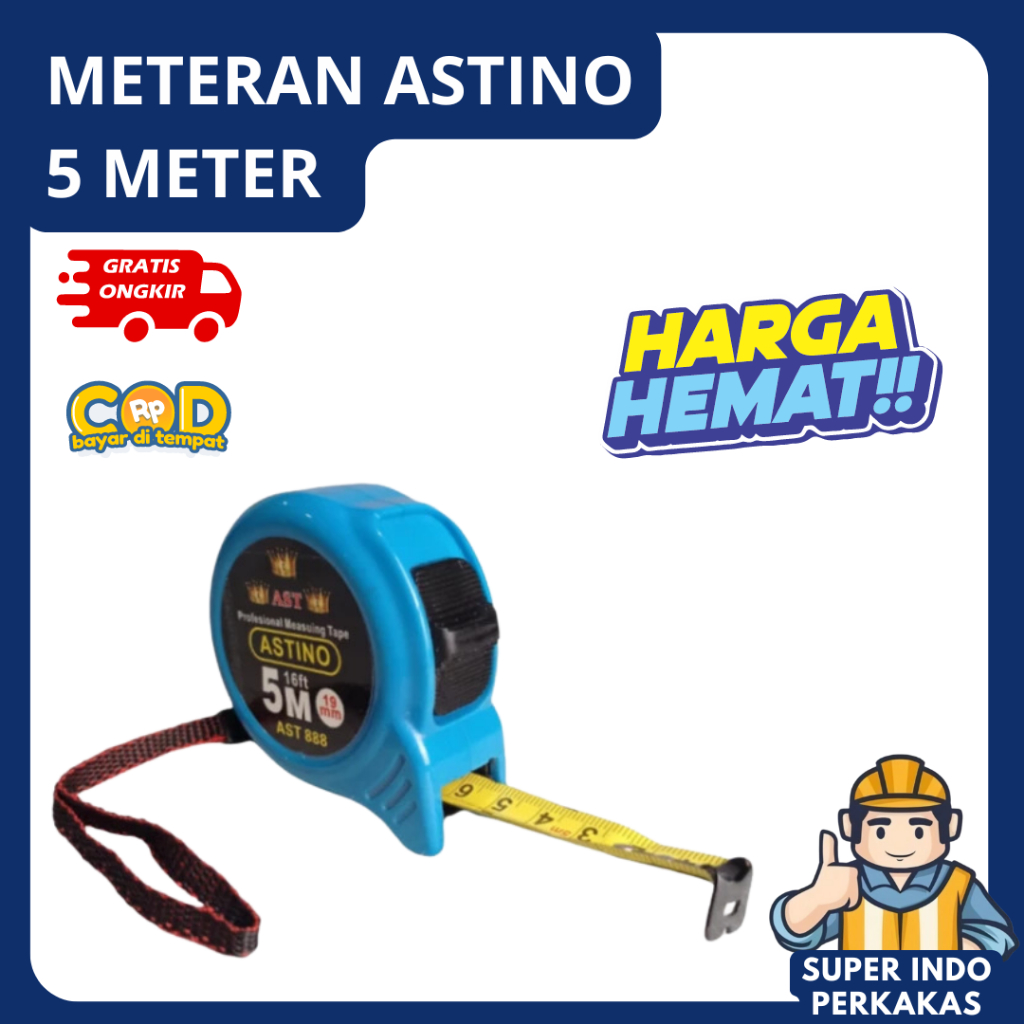 Meteran tukang 5 meter Paling bagus Astino