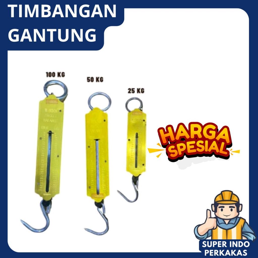Timbangan gantung berbagai ukuran / timbangan per / timbangan kuningan kuat / timbangan awet 25 50 d