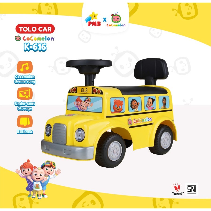 Mainan Anak Mobil Tolocar Ride On K 616 Cocomelon PMB