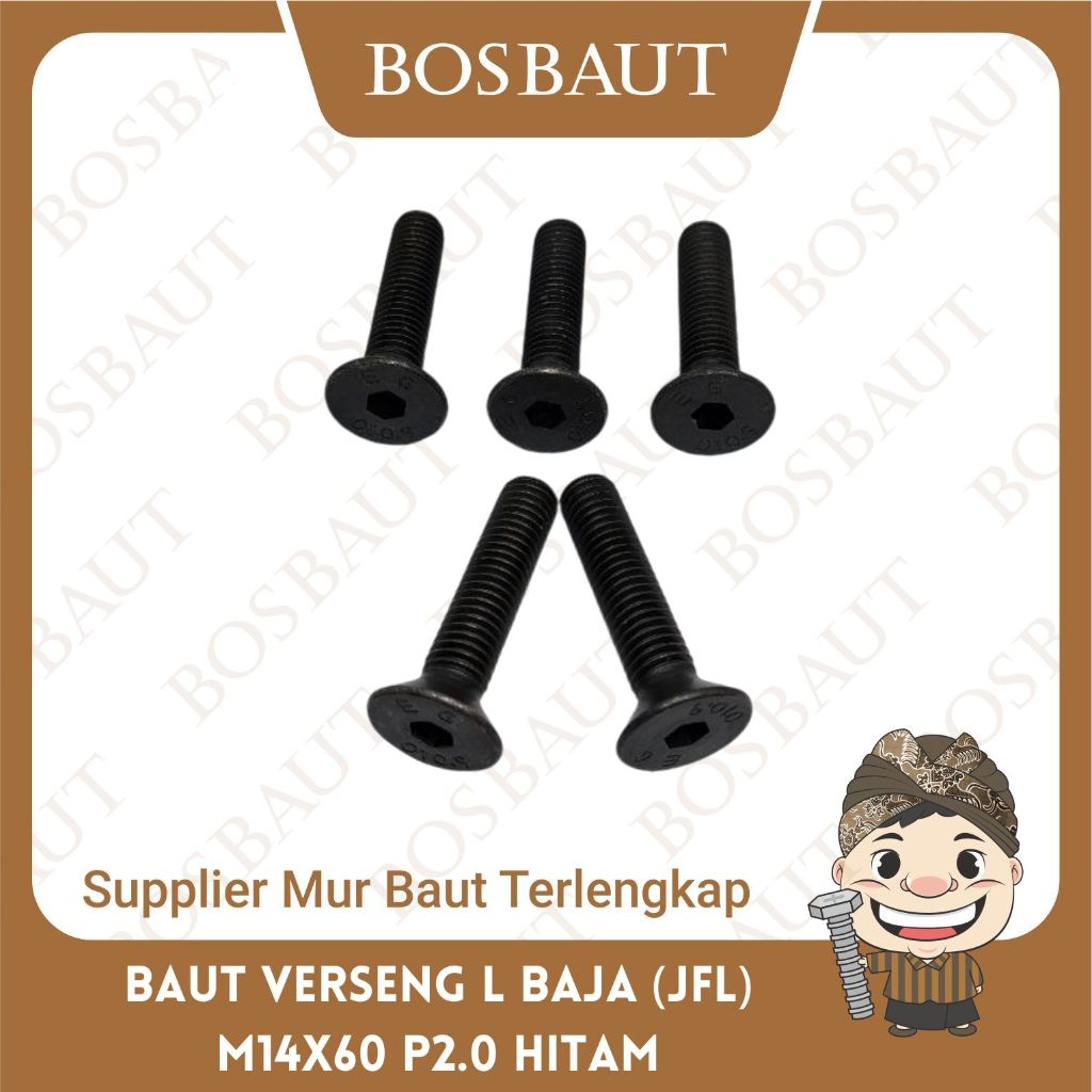 BAUT VERSENG L BAJA M14X60 - B/O JFL M14X60 P2.0 HITAM