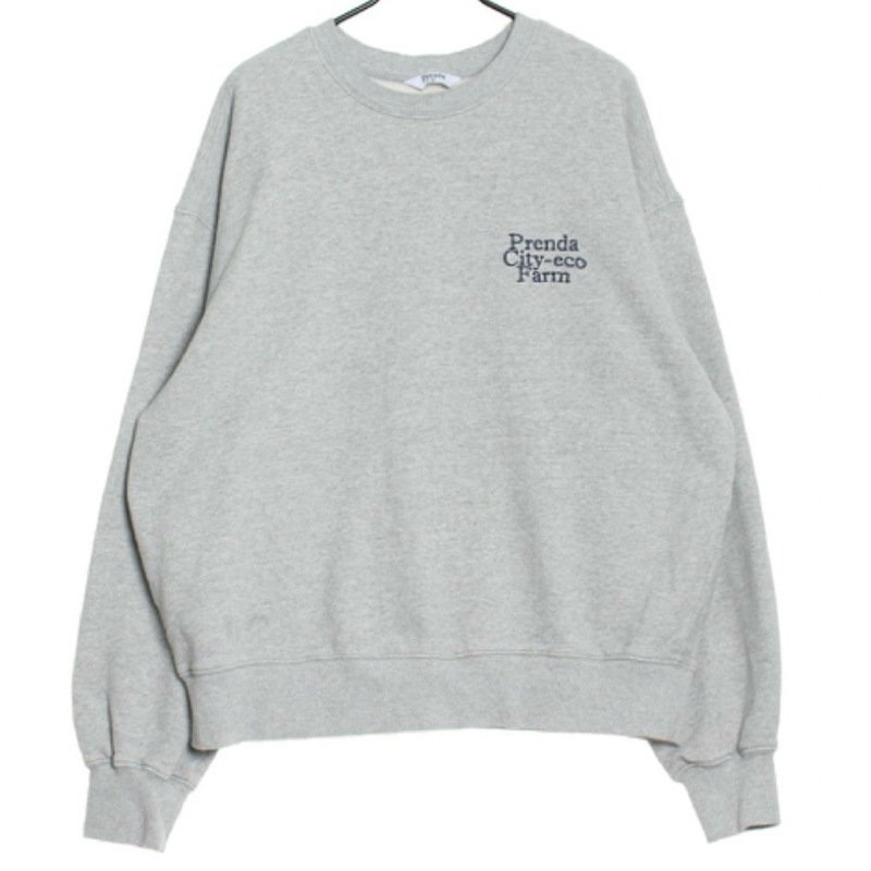 Prenda crewneck sweater sweatshirt grey abu bordir cn