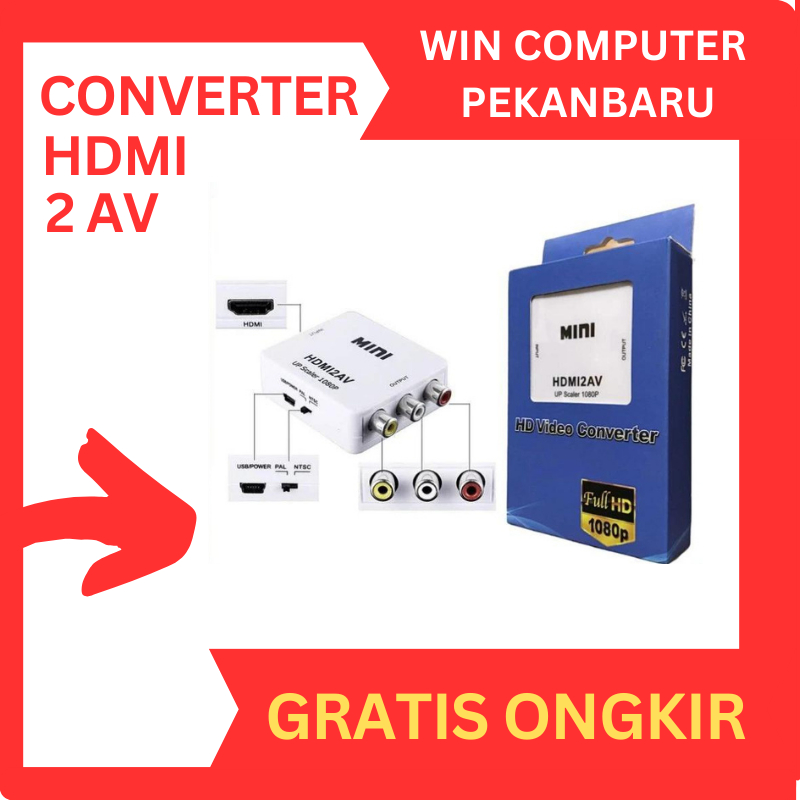 HDMI to AV RCA converter adapter / converter hdmi to rca