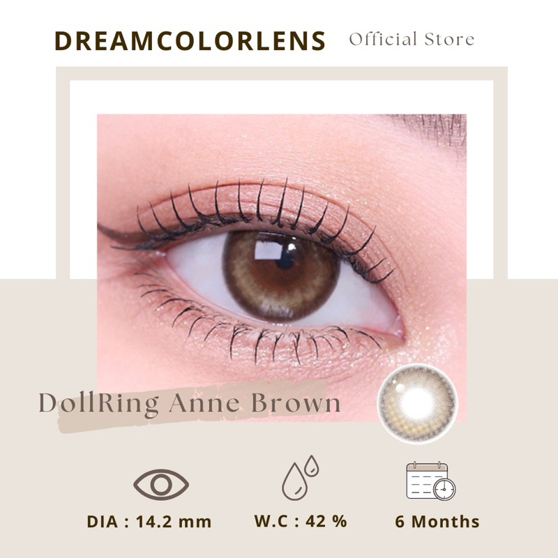 EYESM Softlens - DollRing Anne Brown / Normal / Minus