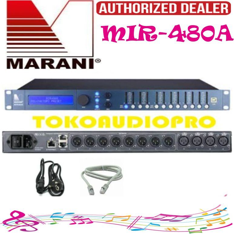 Marani MIR480A 4 IN 8 OUT Professional Audio Speaker Management marani mir-480a DLMS USB