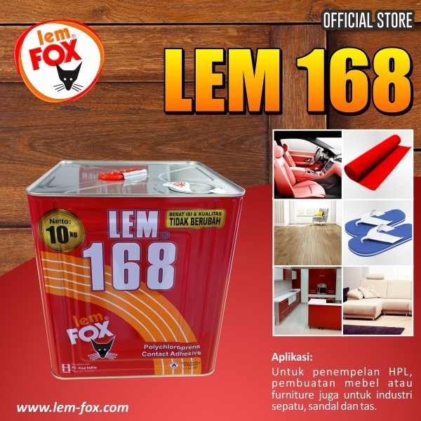 Lem Fox 168 blek 10 kg / Lem Kuning 168