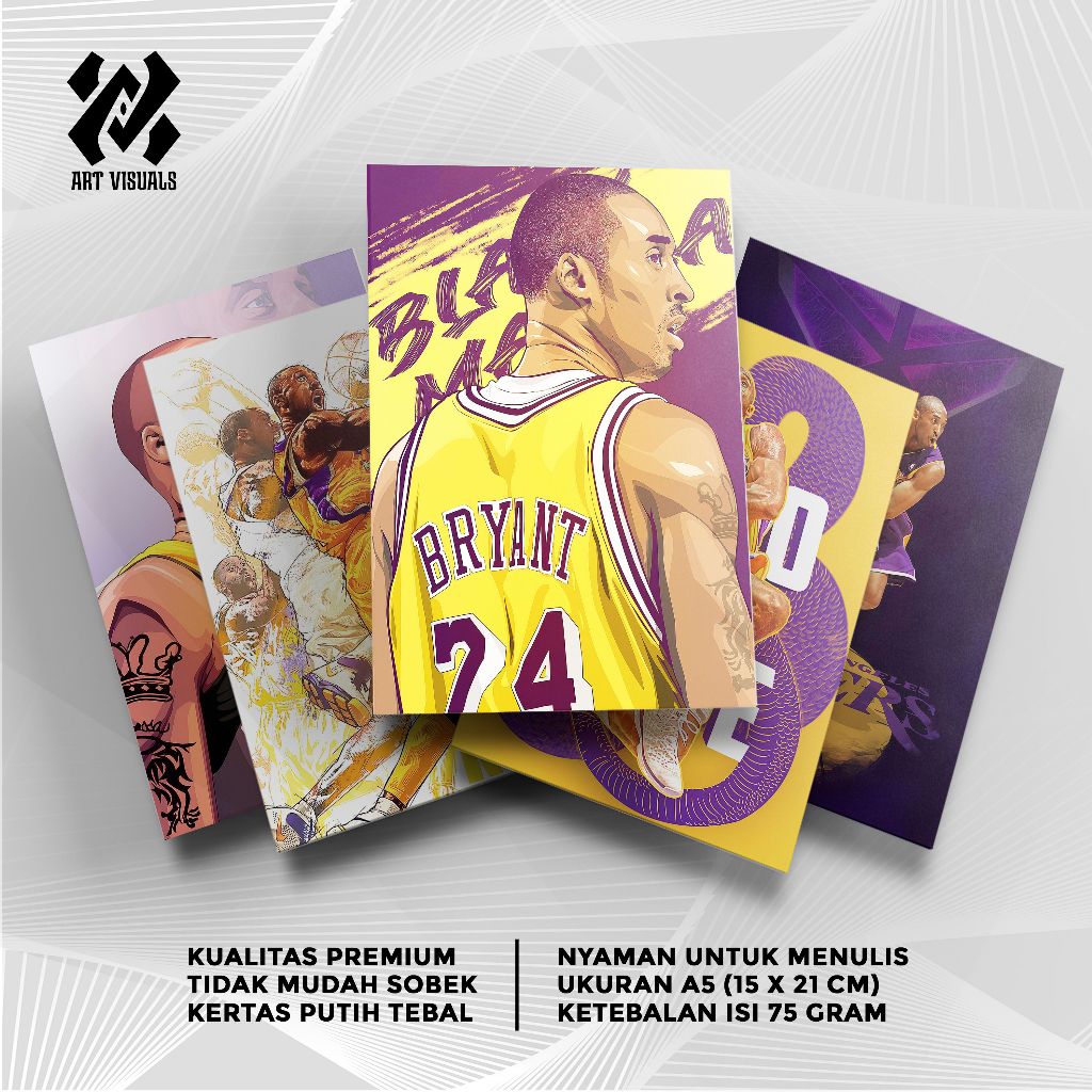 

Buku Tulis Custom Tema Basket NBA Kobe Bryant Terlengkap Termurah Model Bebas Pilih Foto / Buku Tulis Sekolah / Buku Catatan