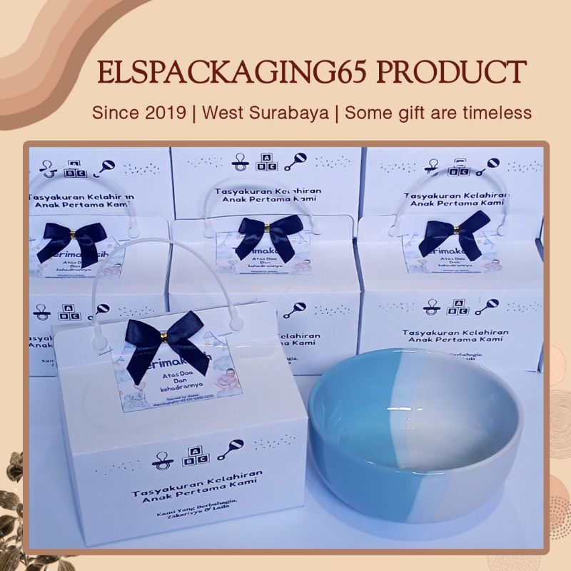 Mangkok Twotone Non Sablon kemas Box Sablon