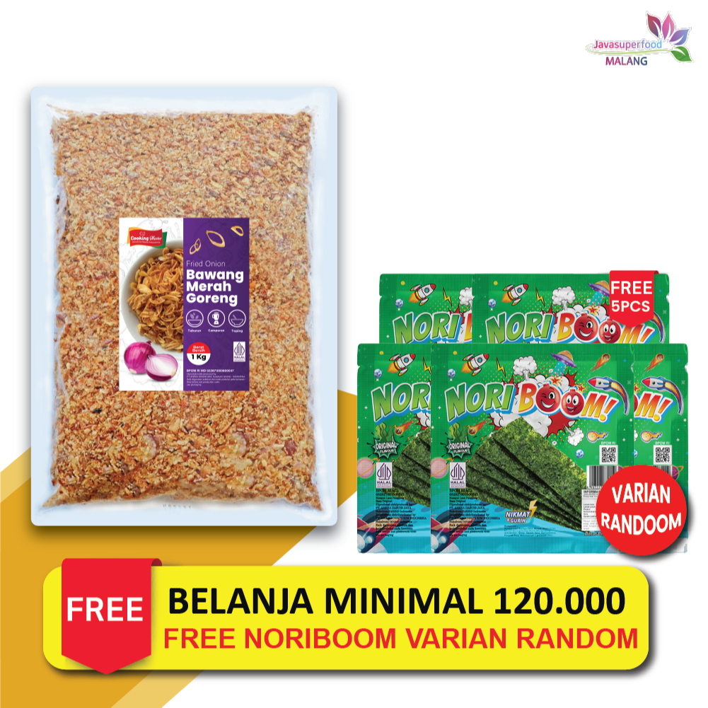 

Bawang Merah Goreng / Fried Onion/ Bawang Goreng Siap Saji Original 1Kg