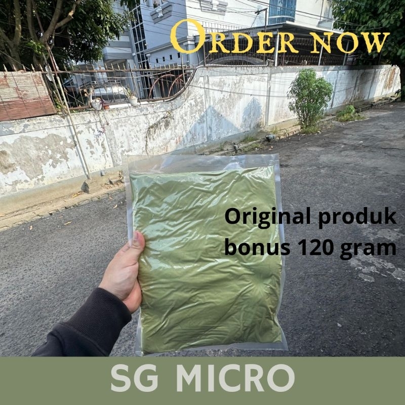 

MAXX POWDER bubuk hijau mikro pure sgreens original herbal kalimantan 1 kg bonus 120 gram
