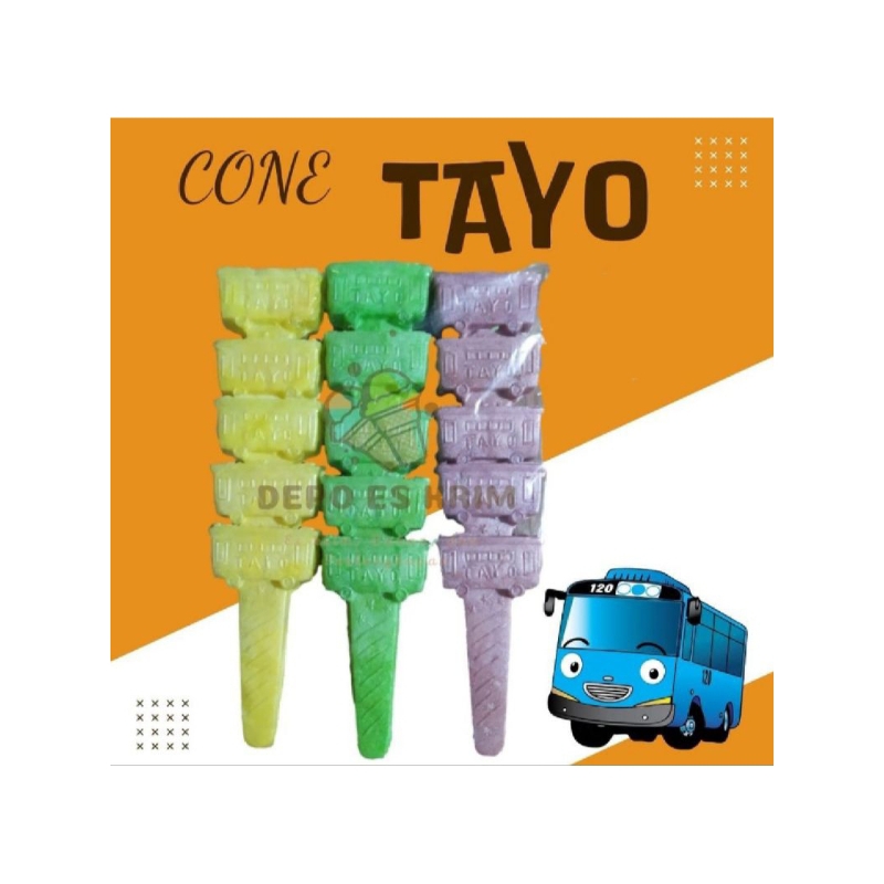 

CONE ICE CREAM TAYO / CORONG ES KRIM / KRUPUK ICE CREAM