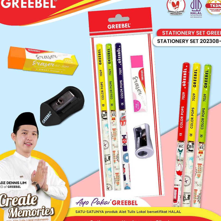

GREEBEL STATIONERY SET 2238111StationaryStationery Set alat tulis ATK