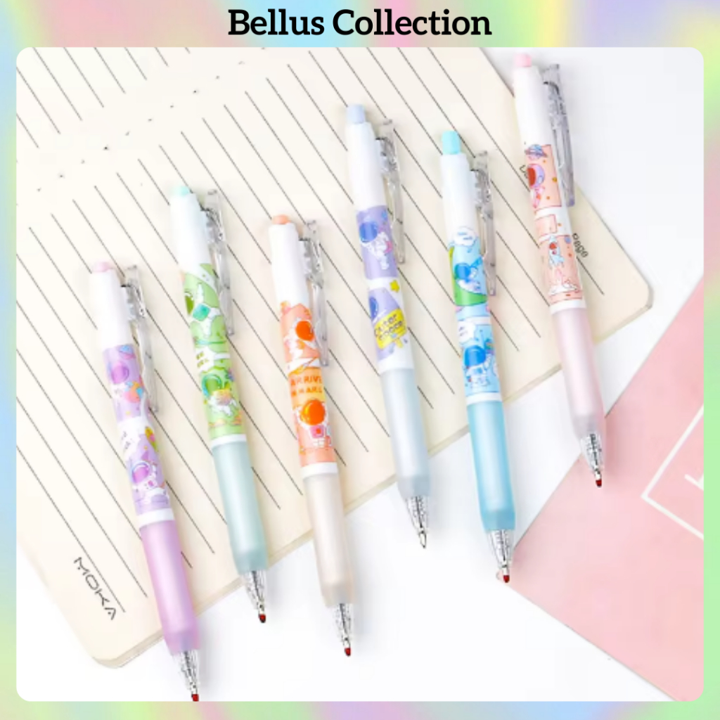 

PULPEN GEL 0.5MM MEKANIK PEN GEL ATK MURAH ✨MOTIF ASTRONAUT SPACE✨ BERKUALITAS PENA GEL MEKANIK LUCU