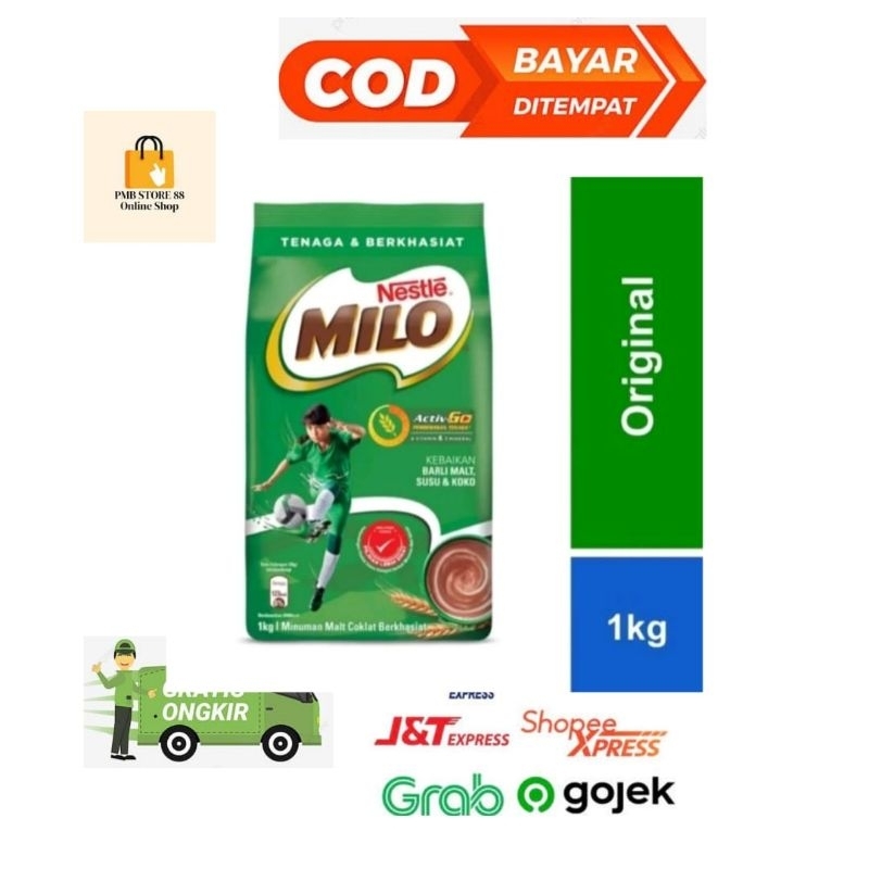 

MILO Activ-Go Bubuk Malt Coklat Malaysia 1kg/900gr Ori