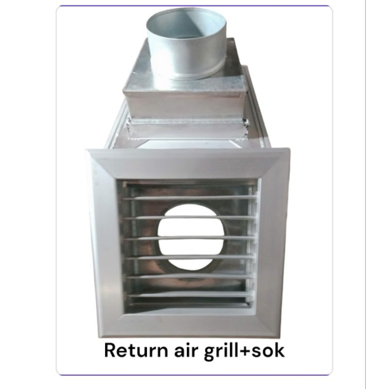 return air grill+box sok 4" inch