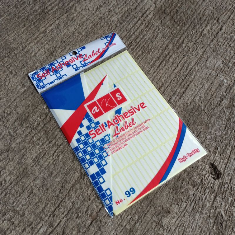 

1 Pak Label Stiker Tempel Murah No.99 Isi 10 Lembar