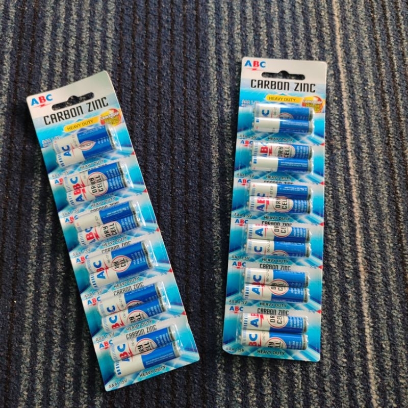 Baterai ABC Remot TV Batu batre remot ABC ukuran AAA