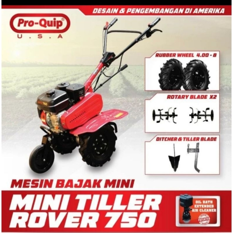 Mesin Bajak Mini / Mini Tiller / Cultivator Proquip Rover 750