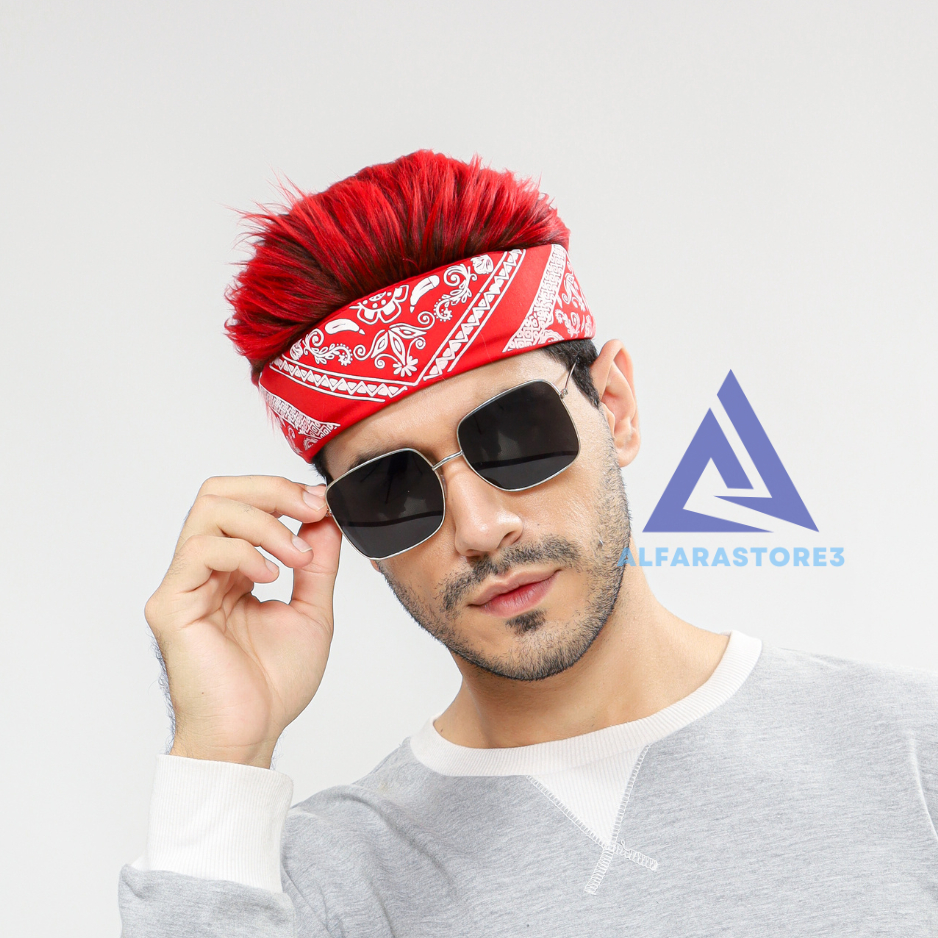| Bandana Rambut Motif Paisley | Slayer Bandana Rambut Palsu Motif Paisley | Bandana rambut palsu