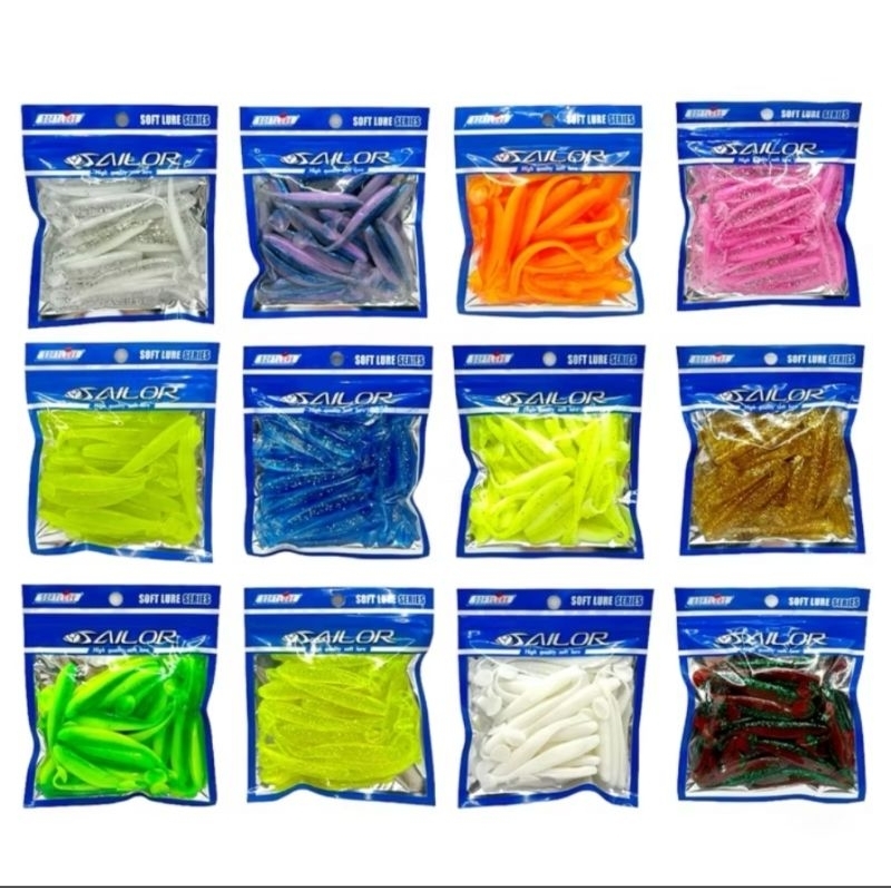 Softlure Softbait Sailor Shiner T-Tail / Umpan Softlure 5,5cm