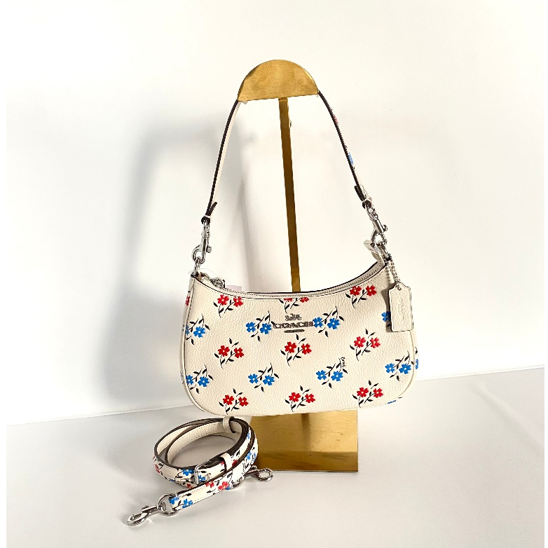 Tas Branded Wanita COACH Teri Shoulder Bag Leather Original Kulit Asli