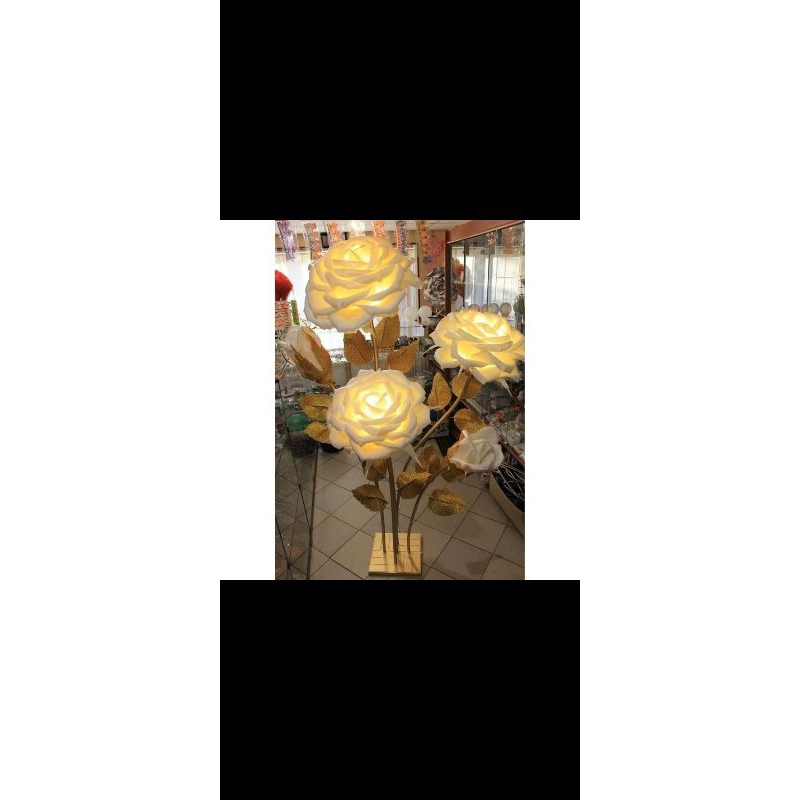 pesanan standing lampu bunga mawar dekorasi rumah / dekorasi wedding