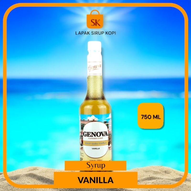 

vanilla syrup genova 750ML - Sirup Genova Rasa vanila sirup 750ML