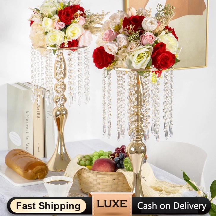 FG2 MmumCOD Vas bunga hiasan dekorasi ruang tamu mewah pajangan lemari kaca luxurious wedding vase d