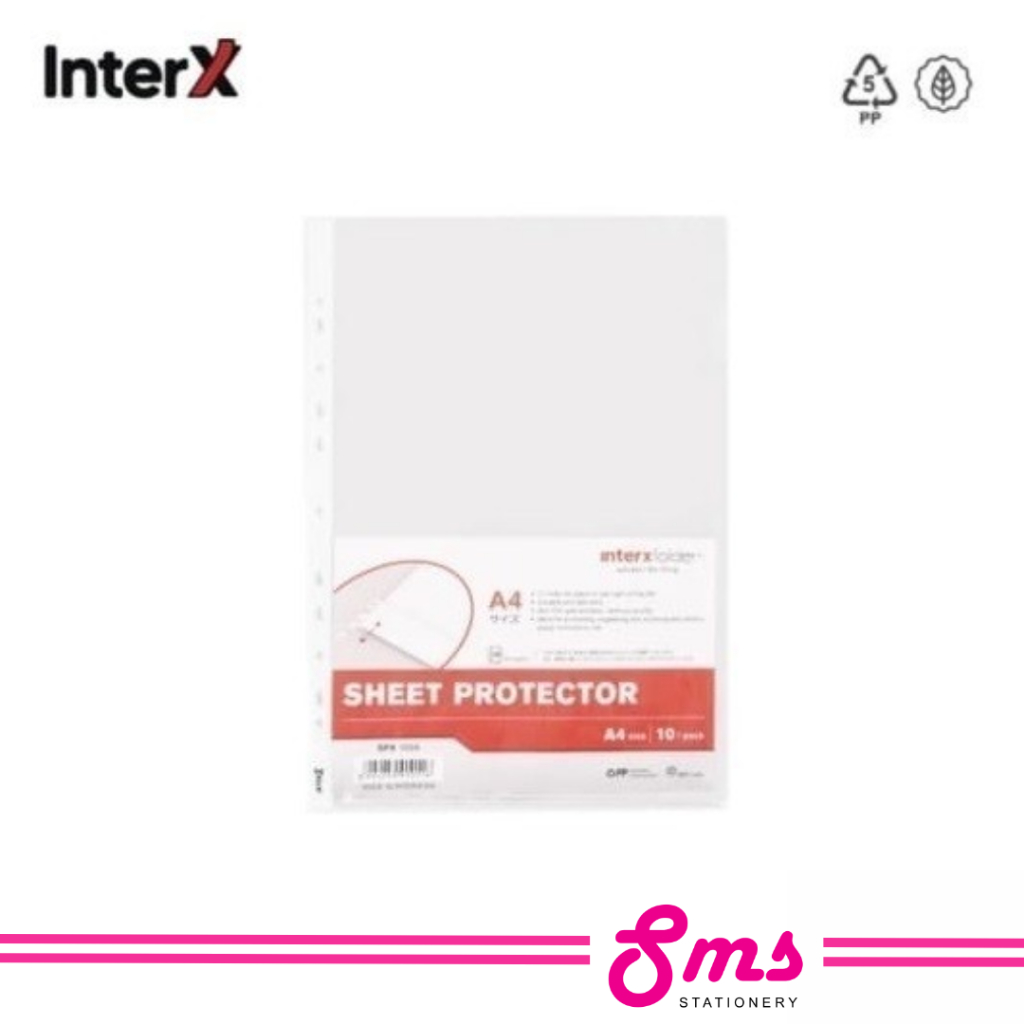

Interxfolder PP Pocket / Sheet Protector A4 (1 Pak isi 10 Pcs)