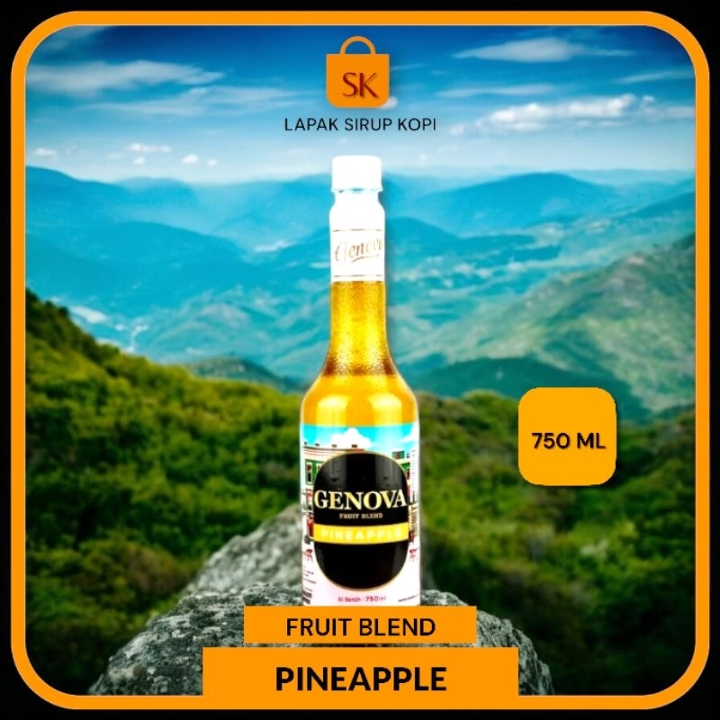 

Genova pineapple fruit blend 750ml - puree pineapple - sirup minuman rasa nanas