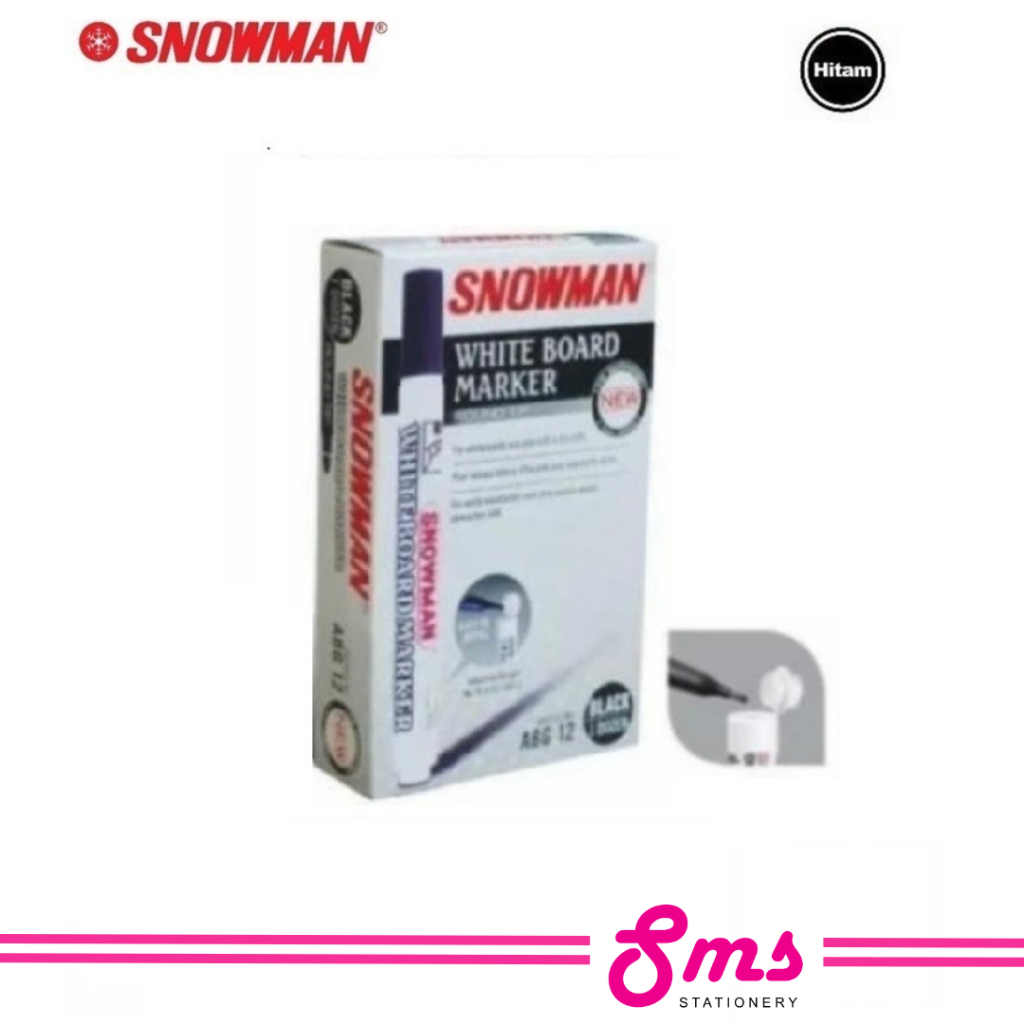 

Snowman Spidol Papan Tulis (Bisa diisi ulang) / Whiteboard Non Permanen Refillable ABG12