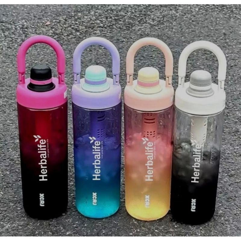 Botol minum gradasi infus water 1 liter hblf  botol minum anak sekolah/botol viral