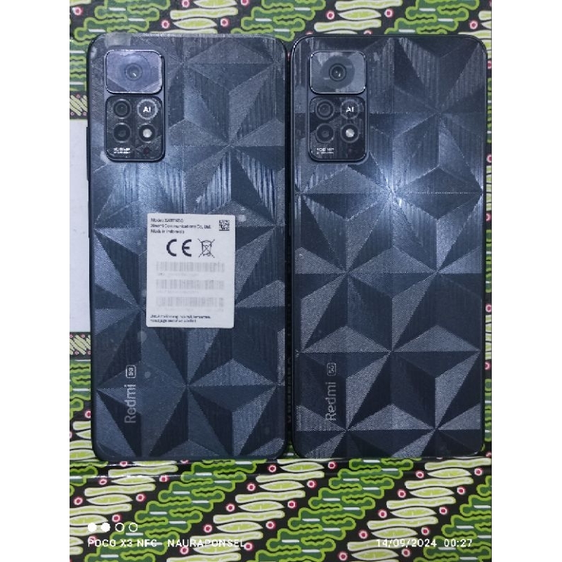 Redmi Note 11 Pro 5G Ram 8/128 GB fulset nominuse second garansi Grade B