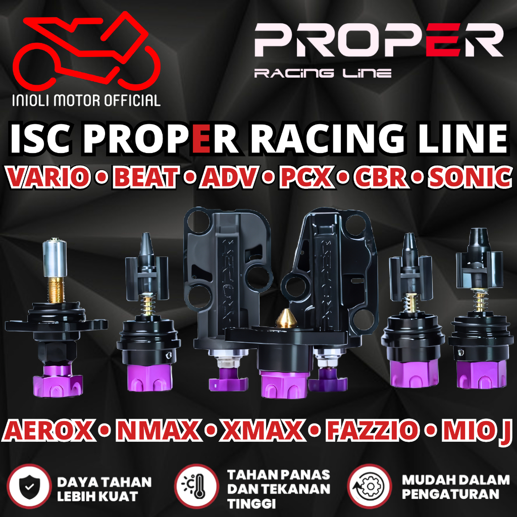 ISC MANUAL AIR SCREW PROPER RACING LINE VARIO PCX ADV BEAT AEROX NMAX XMAX LEXI SONIC CBR SUPRA GTR 
