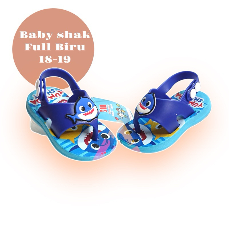 Sandal Anak Laki jepit karakter ikan gemoy