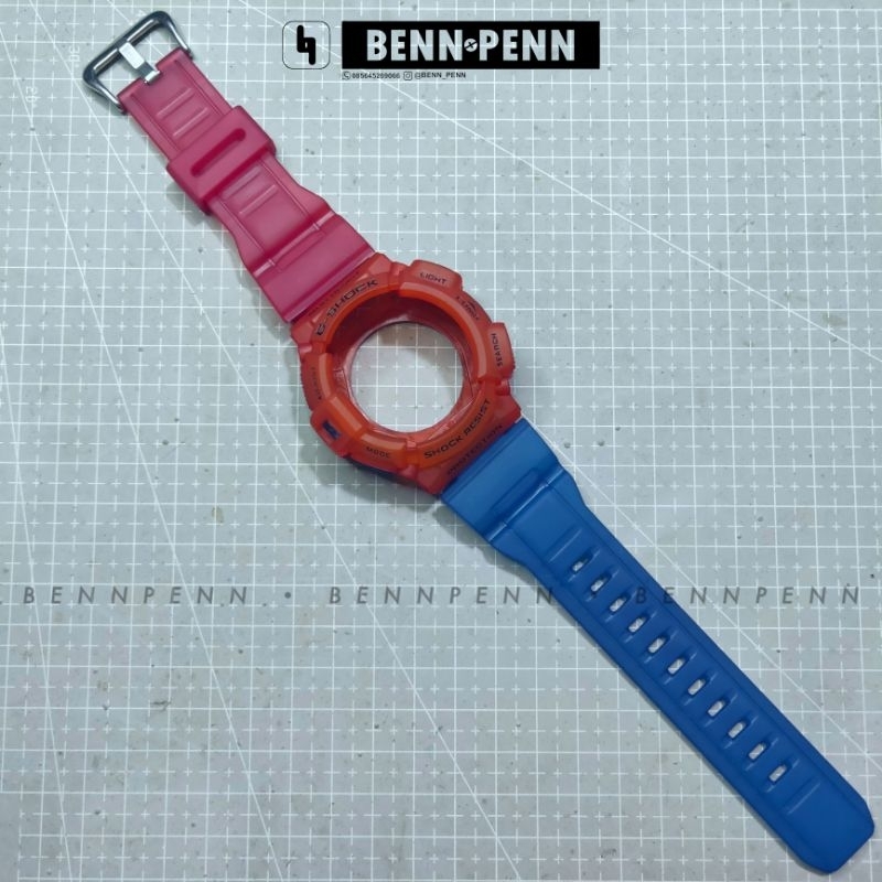 BEZEL STRAP JAM TANGAN CASIO G SHOCK G 9300 RED ORANGE BLUE