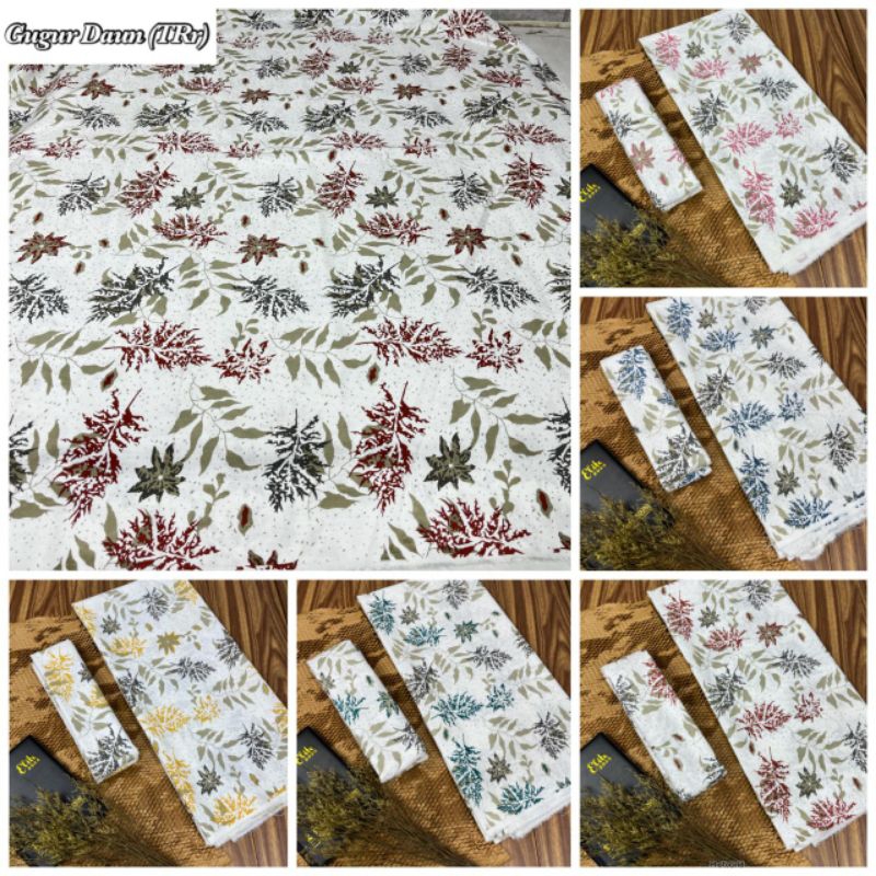 kain batik printing soft teteron rayon motif eco print ecoprint