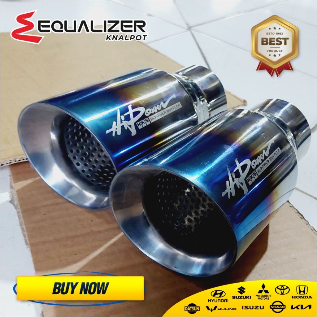 Tailpipe Knalpot Mobil Diesel HKS Hi Power 2,5 inchi Tailpipe Diesel Innova Pajero Fortuner CRV Civi