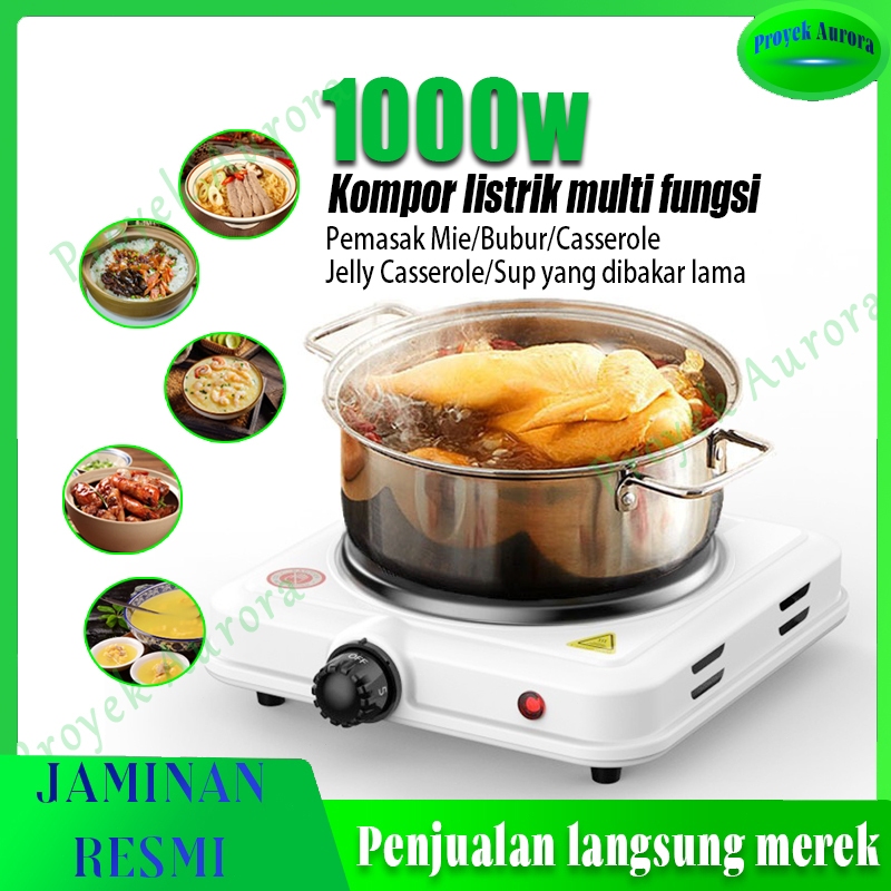 [Flash Sale]Kompor listrik mini 1000w kompor listrik multifungsi menggoreng memasak bubur kompor lis