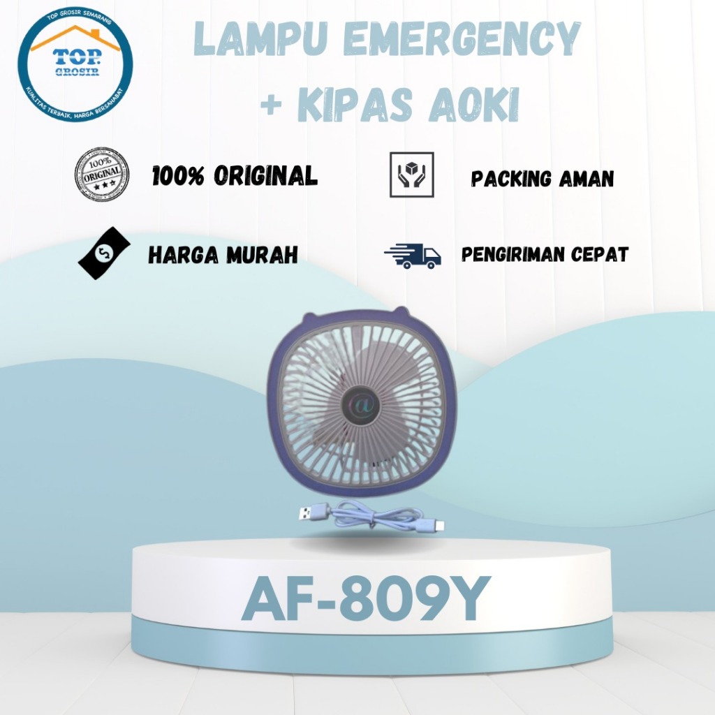 LAMPU EMERGENCY & KIPAS AOKI TYPE AF 809Y