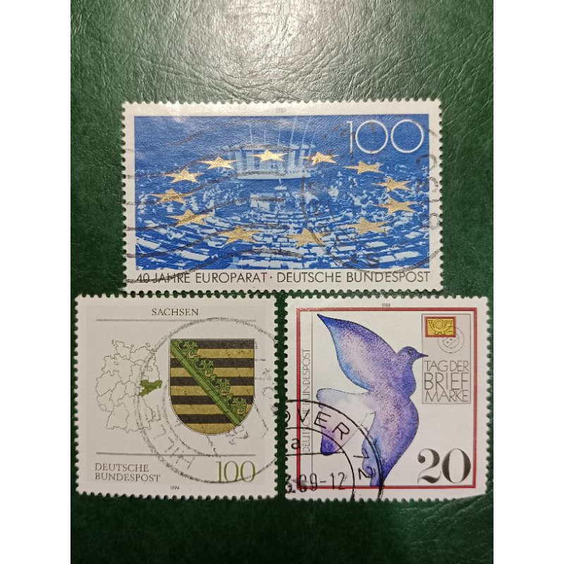 

Prangko Jerman 3 Pcs Tahun 1988-89-94 USED