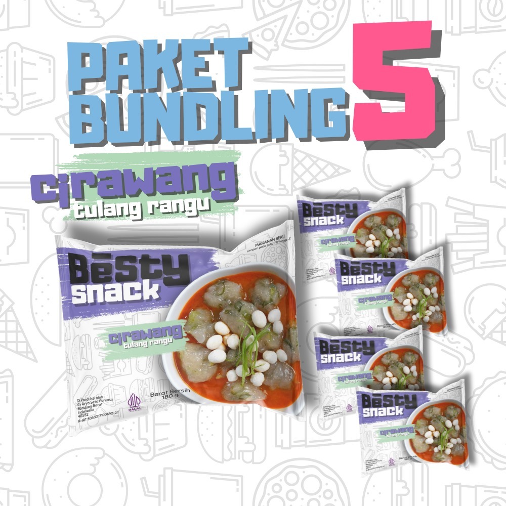 

5 Bungkus Besty Snack Cirawang Tulang Rangu Aci Bawang Kuah Pedas Manis misdaseum Teh Betty