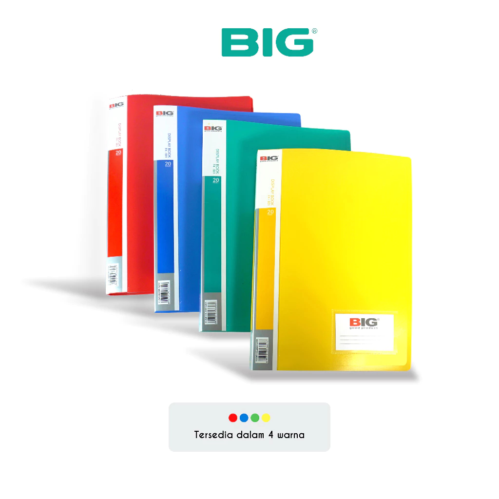 

TBMO - BIG Clear Holder / File Dokumen Keeper/ Kantong File F4 801 Folio 20 Poket + Name Tag