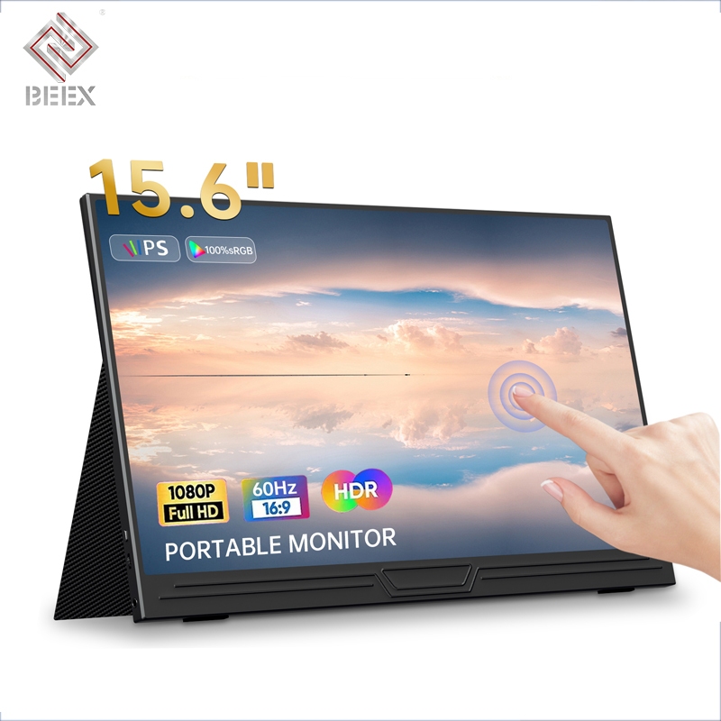 BEEX 14 Inch Portable Monitor 1920*1080 Gaming Monitor 15.6 Inch 1080P  MINI External Monitor For PC