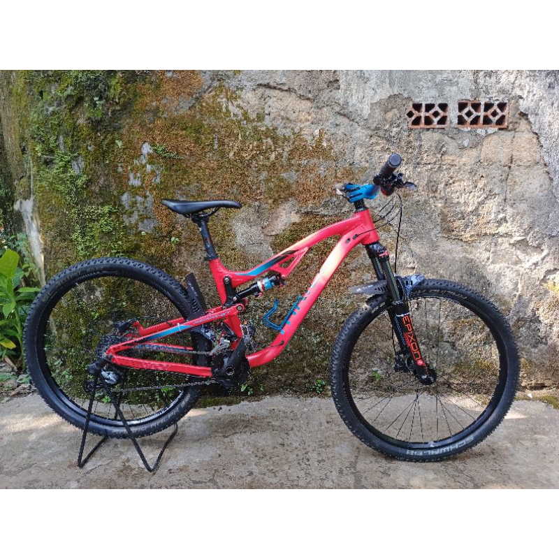 sepeda mtb fullsus thrill ricochet 5.0 t120