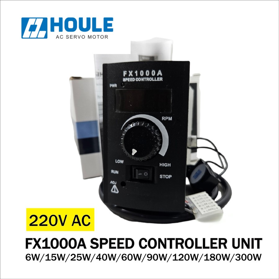 Houle FX1000A Variable Speed Controller RPM Display 6/15/25/40/60/90/120/180/300W Speed Control Comb