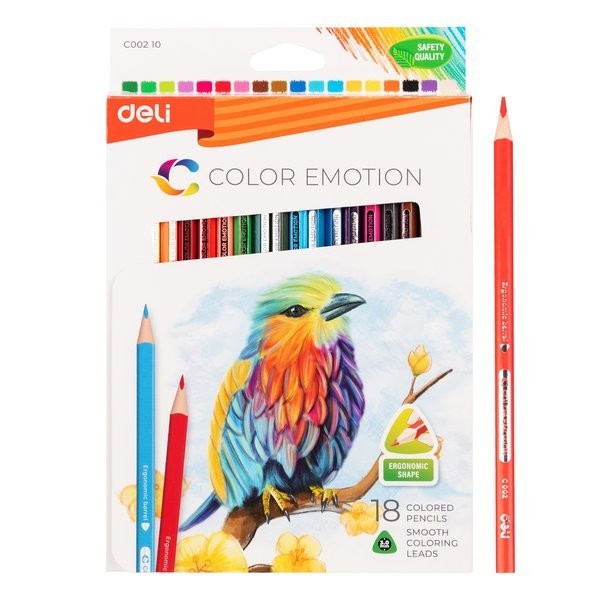 

Deli EC00210 Pensil Warna // Soft Basswood 18 WARNA